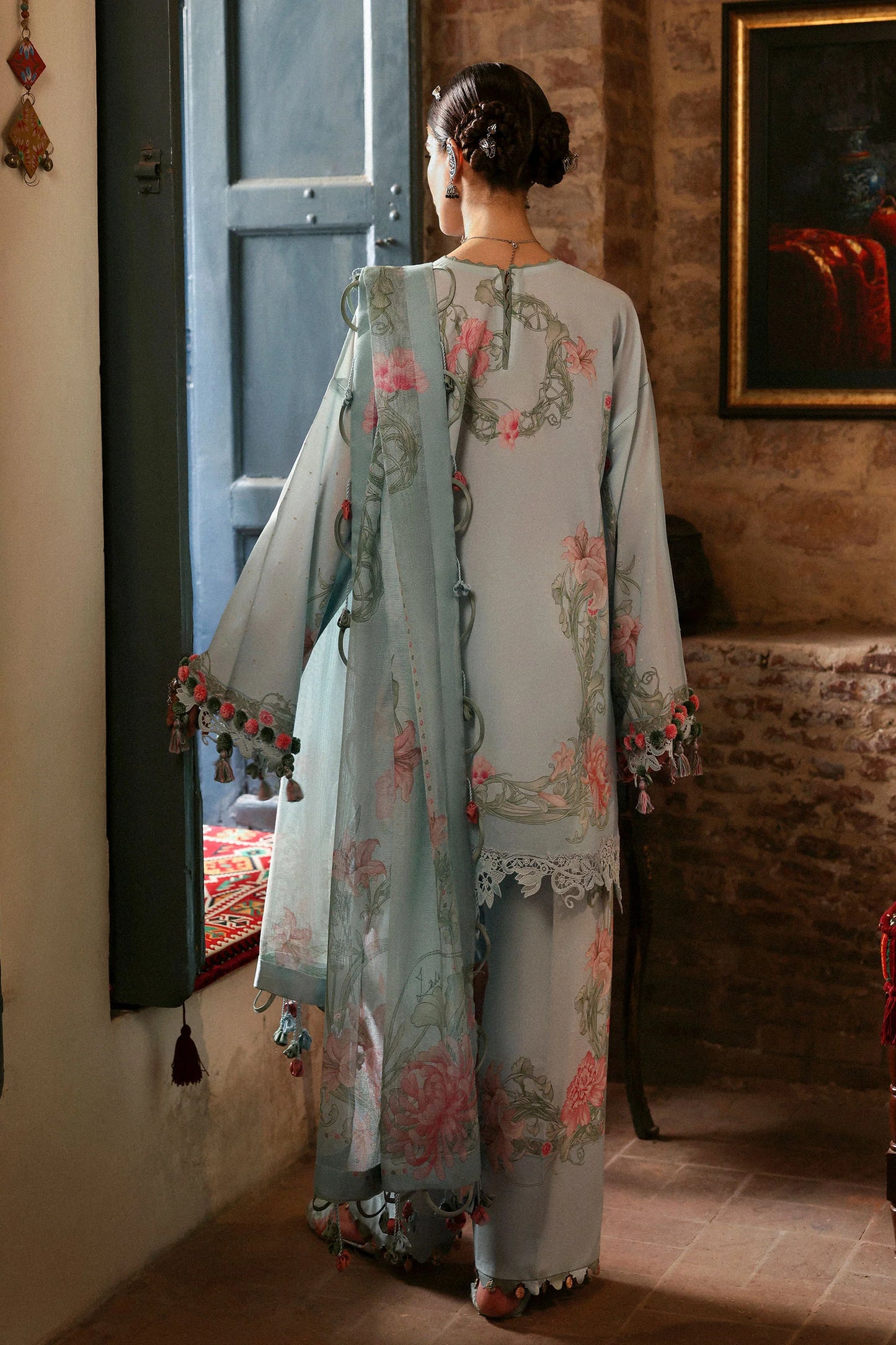 KHUSBU (ZF-25-09) | Zaha | Festive Unstitched Lawn 2025