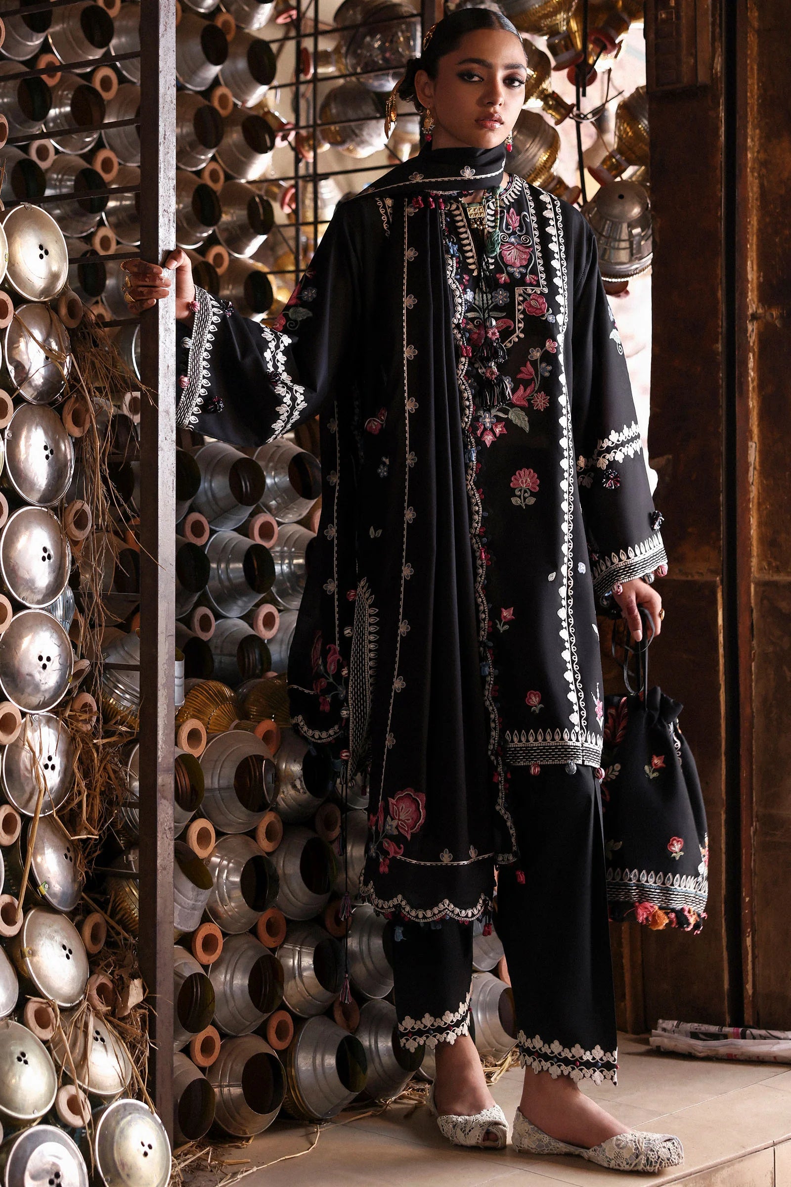 ZEENAT (ZF-25-07) | Zaha | Festive Unstitched Lawn 2025
