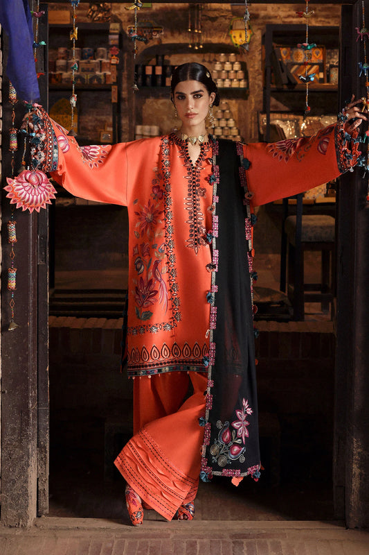 RANGREZ (ZF-25-06) | Zaha | Festive Unstitched Lawn 2025