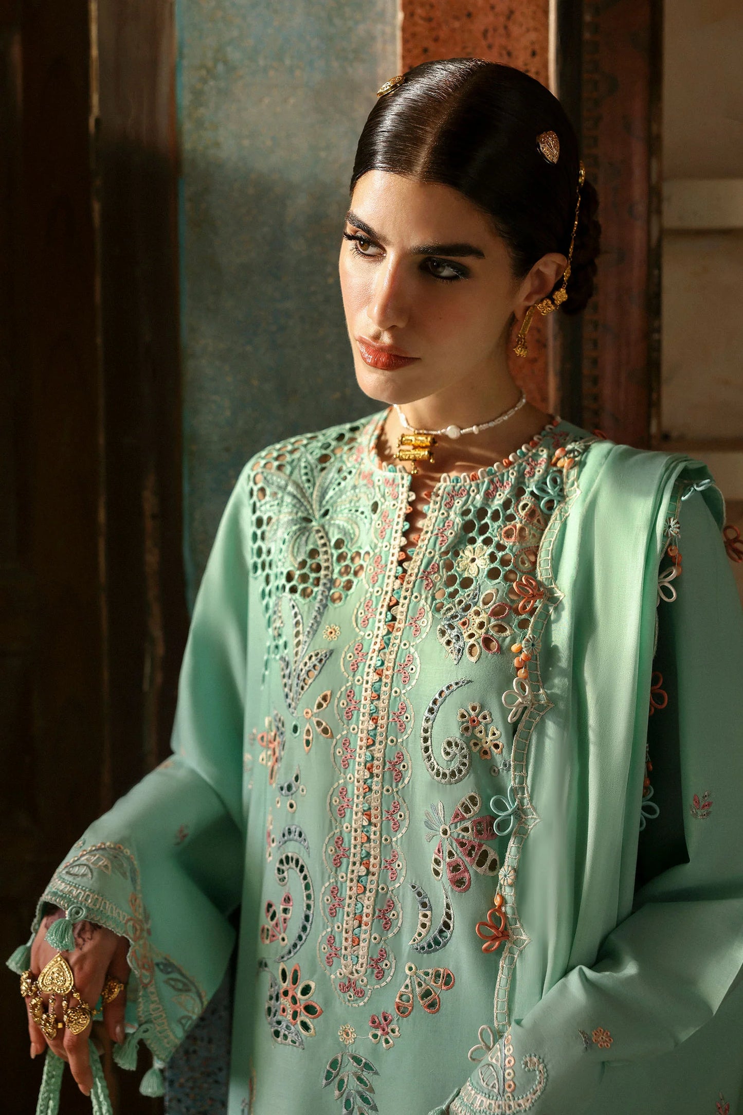 SEHER (ZF-25-05) | Zaha | Festive Unstitched Lawn 2025