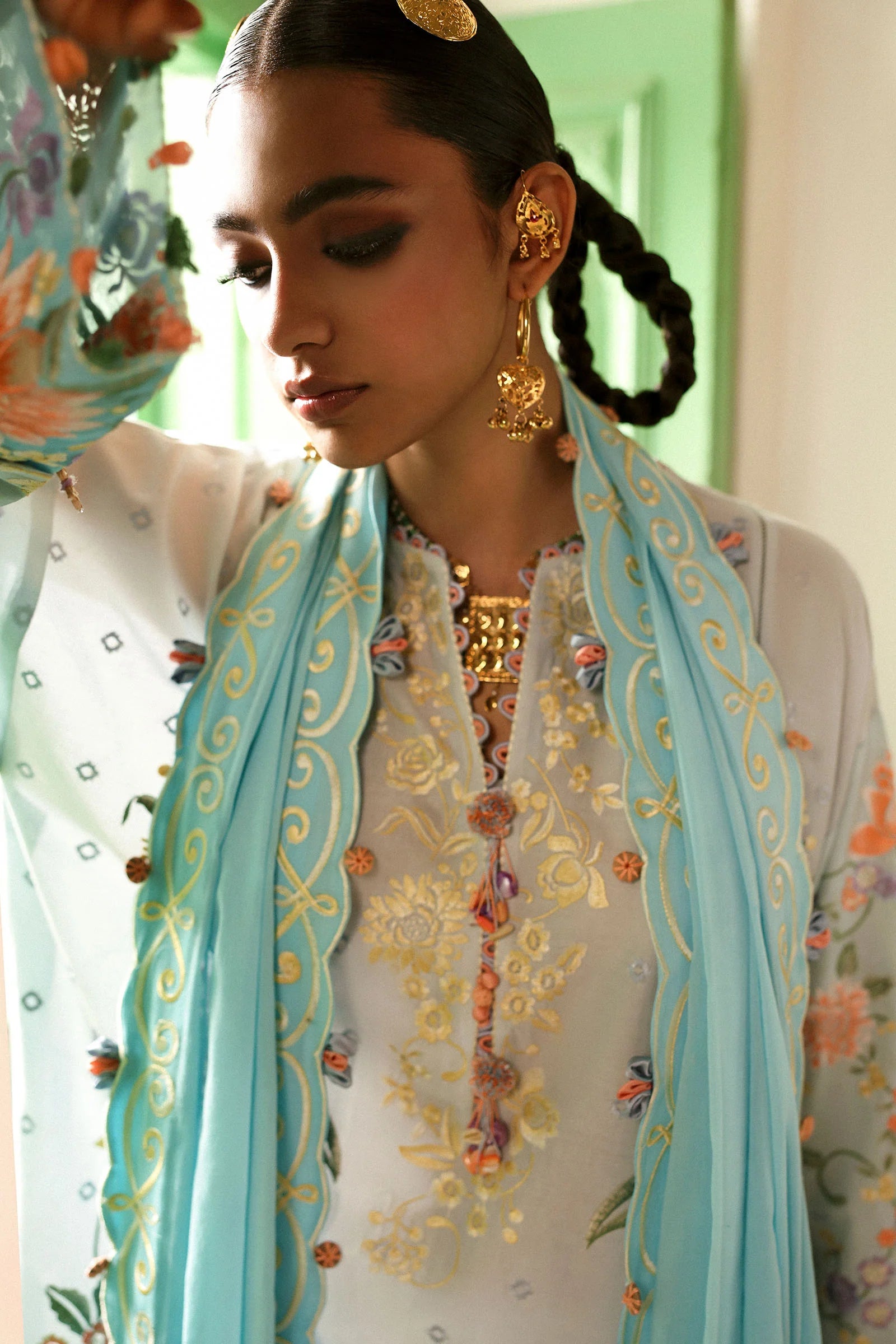SHEHRBANO (ZF-25-03) | Zaha | Festive Unstitched Lawn 2025