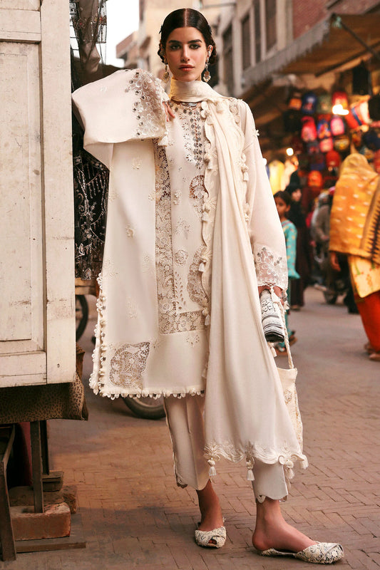 GULBAHAR (ZF-25-02) | Zaha | Festive Unstitched Lawn 2025