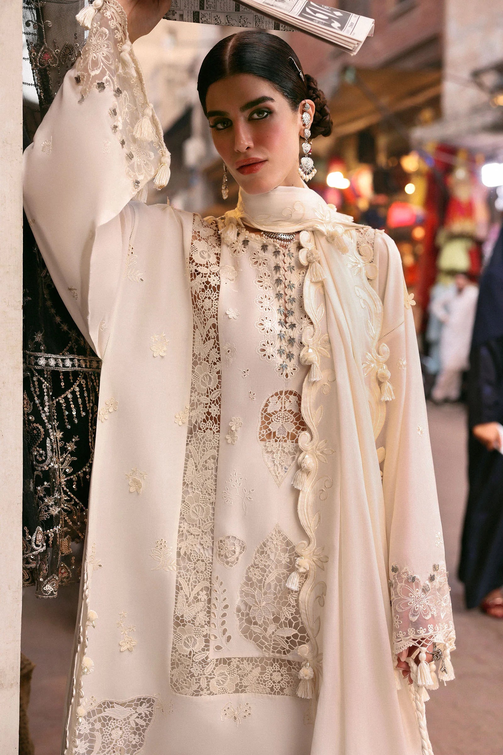GULBAHAR (ZF-25-02) | Zaha | Festive Unstitched Lawn 2025