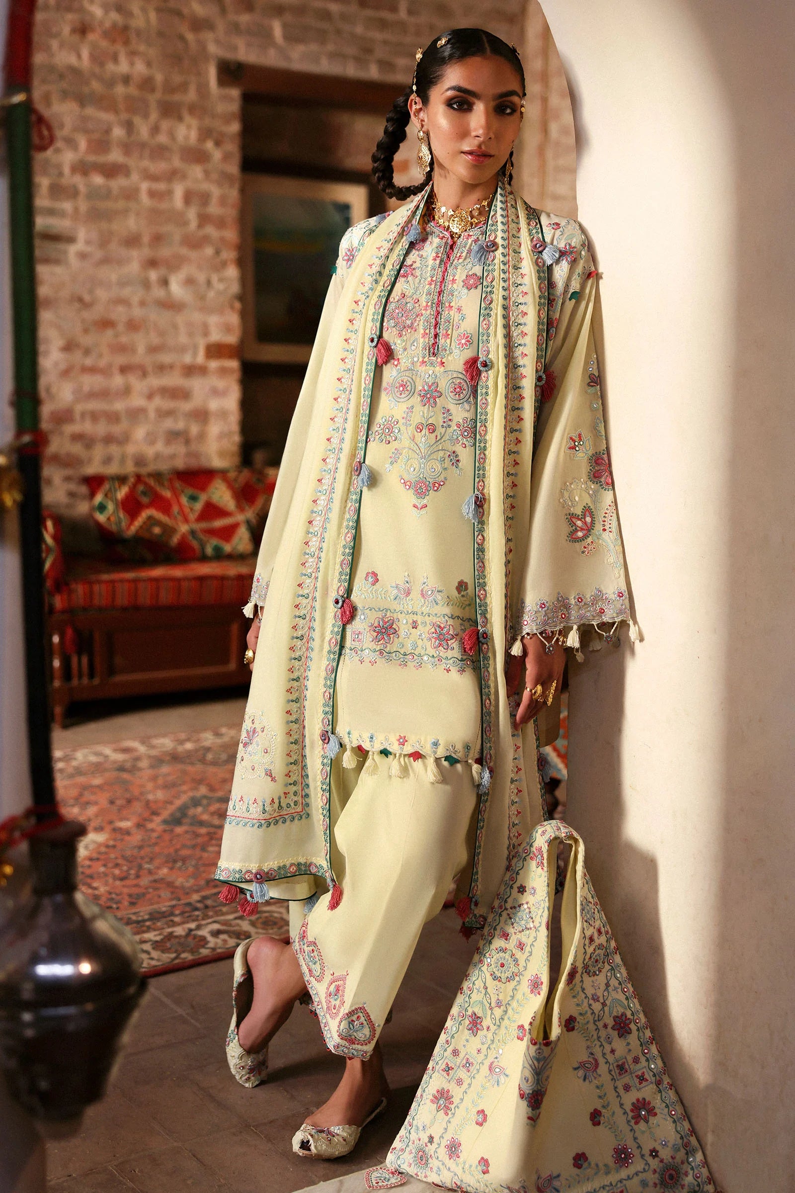 MEHERBANO (ZF-25-01) | Zaha | Festive Unstitched Lawn 2025