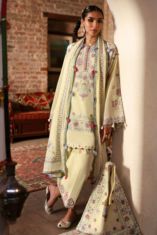 MEHERBANO (ZF-25-01) | Zaha | Festive Unstitched Lawn 2025