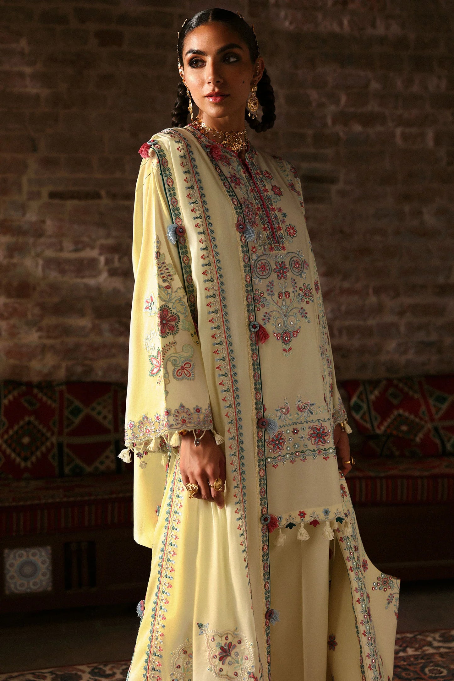 MEHERBANO (ZF-25-01) | Zaha | Festive Unstitched Lawn 2025