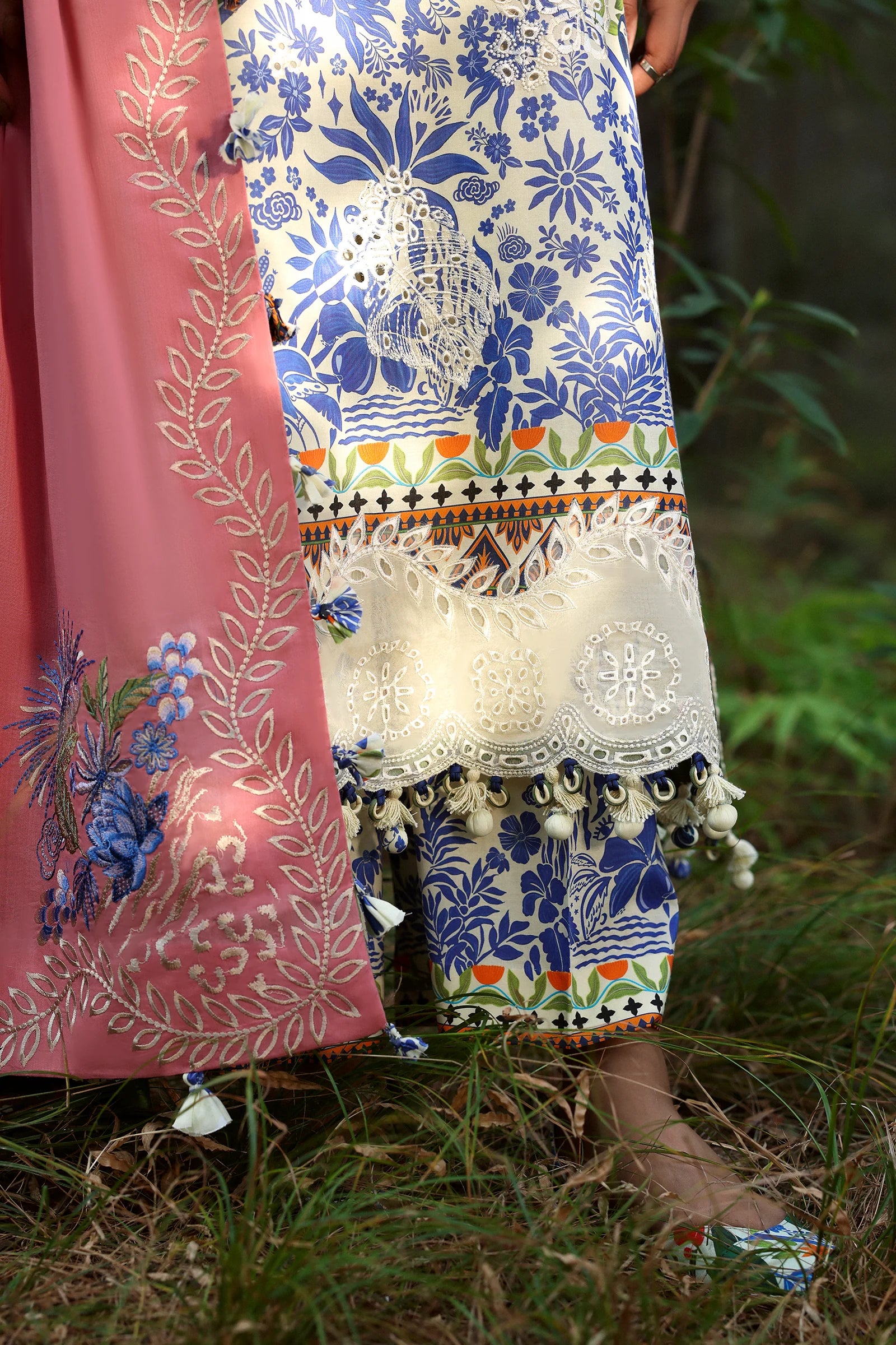 WHITE SOLANA (ZL25-03 B) | Zaha | Neelum Lawn Collection 2025