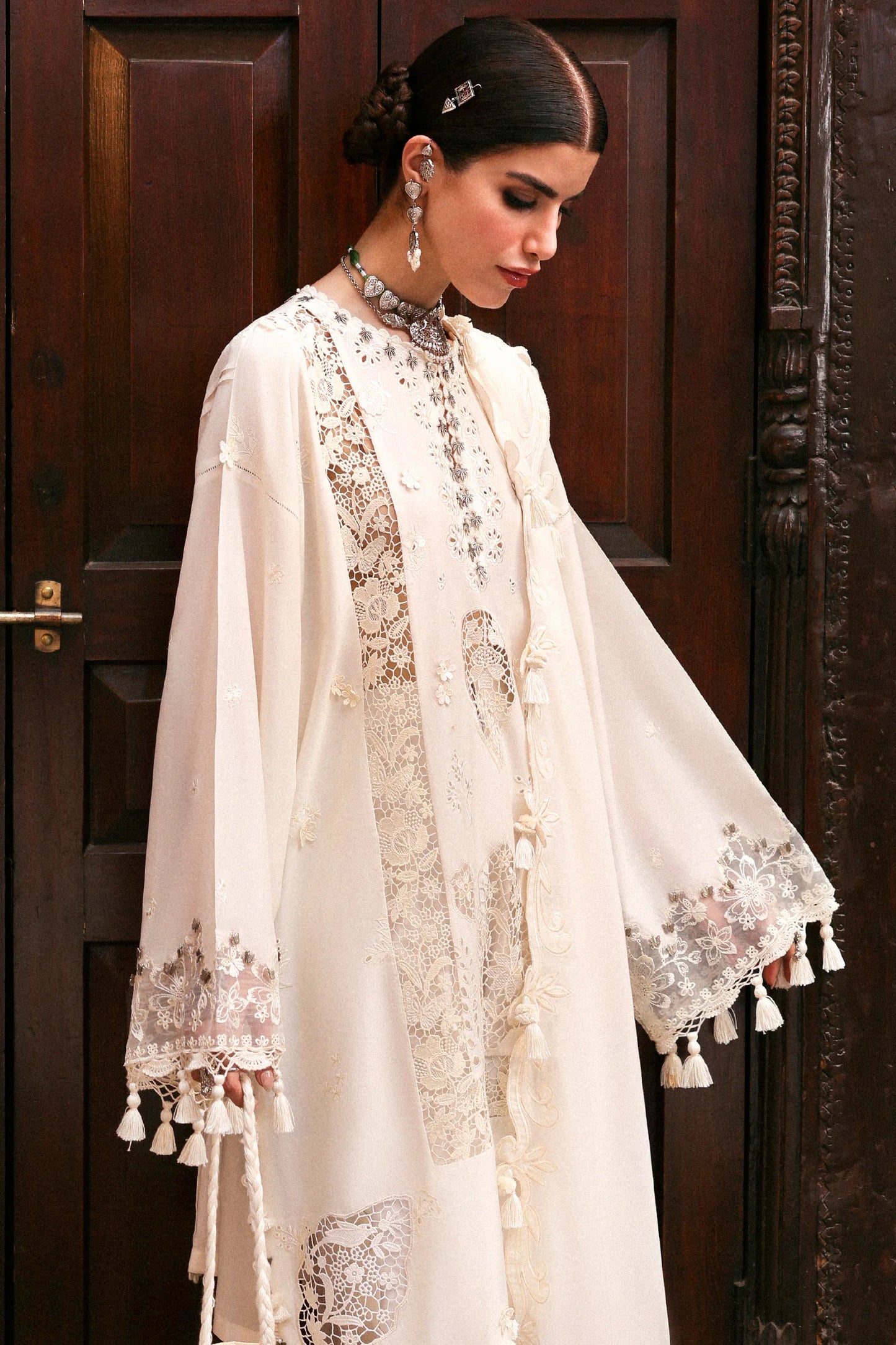 GULBAHAR (ZF-25-02) | Zaha | Festive Unstitched Lawn 2025
