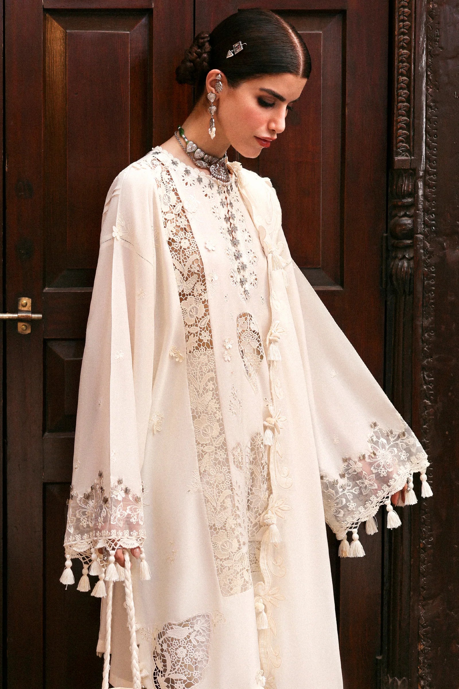 GULBAHAR (ZF-25-02) | Zaha | Festive Unstitched Lawn 2025