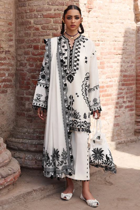 ZARMINA (ZF-25-08) | Zaha | Festive Unstitched Lawn 2025