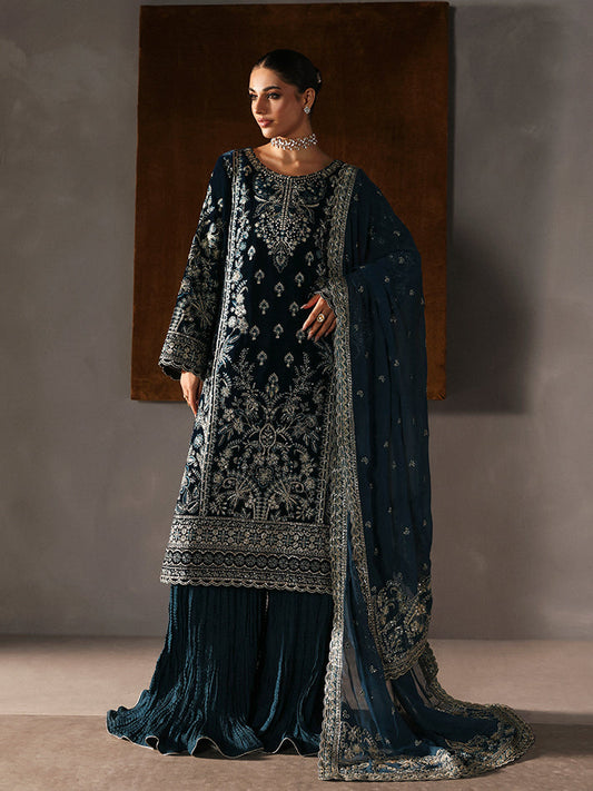 Morena | Gulaal | Marais Unstitched Velvet Formals 2025