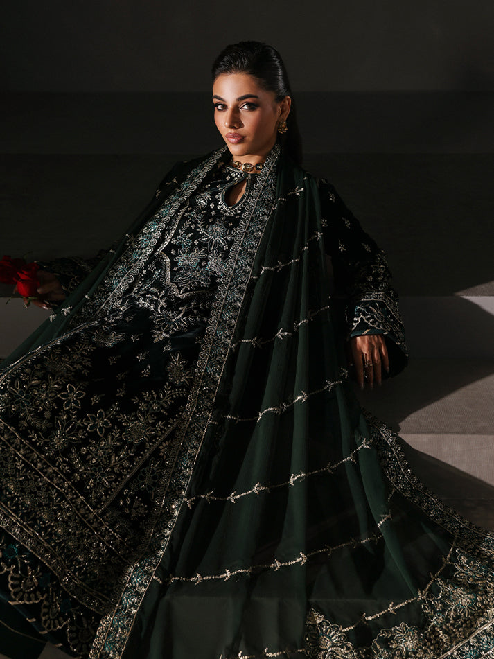 Evana | Gulaal | Marais Unstitched Velvet Formals 2025