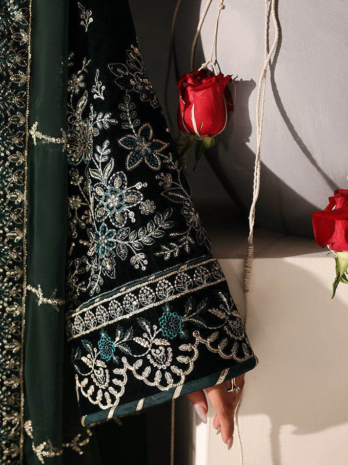 Evana | Gulaal | Marais Unstitched Velvet Formals 2025