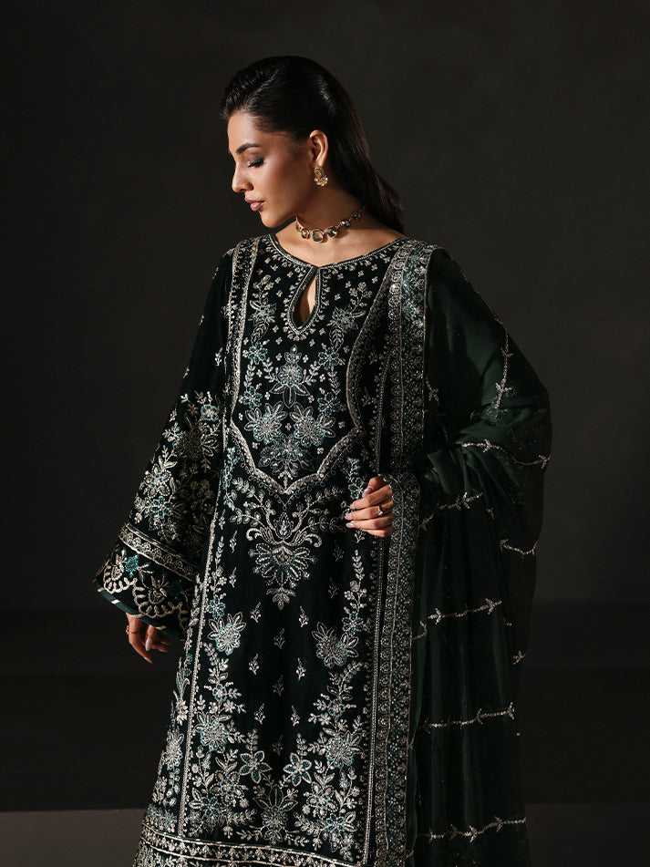 Evana | Gulaal | Marais Unstitched Velvet Formals 2025