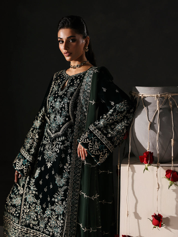 Evana | Gulaal | Marais Unstitched Velvet Formals 2025