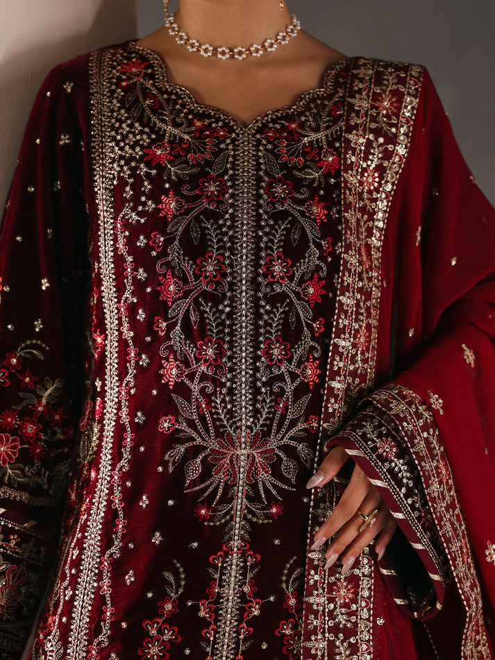 Vela | Gulaal | Marais Unstitched Velvet Formals 2025