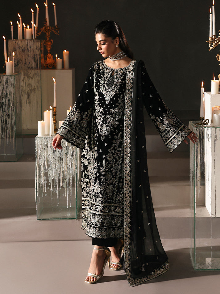 Eclissa | Gulaal | Marais Unstitched Velvet Formals 2025