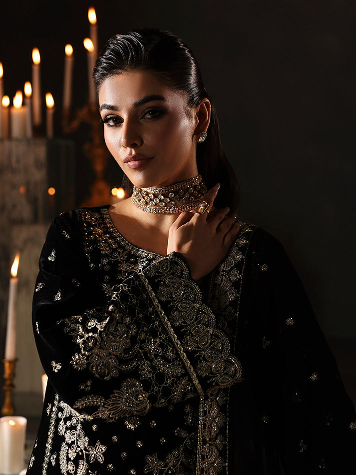 Eclissa | Gulaal | Marais Unstitched Velvet Formals 2025