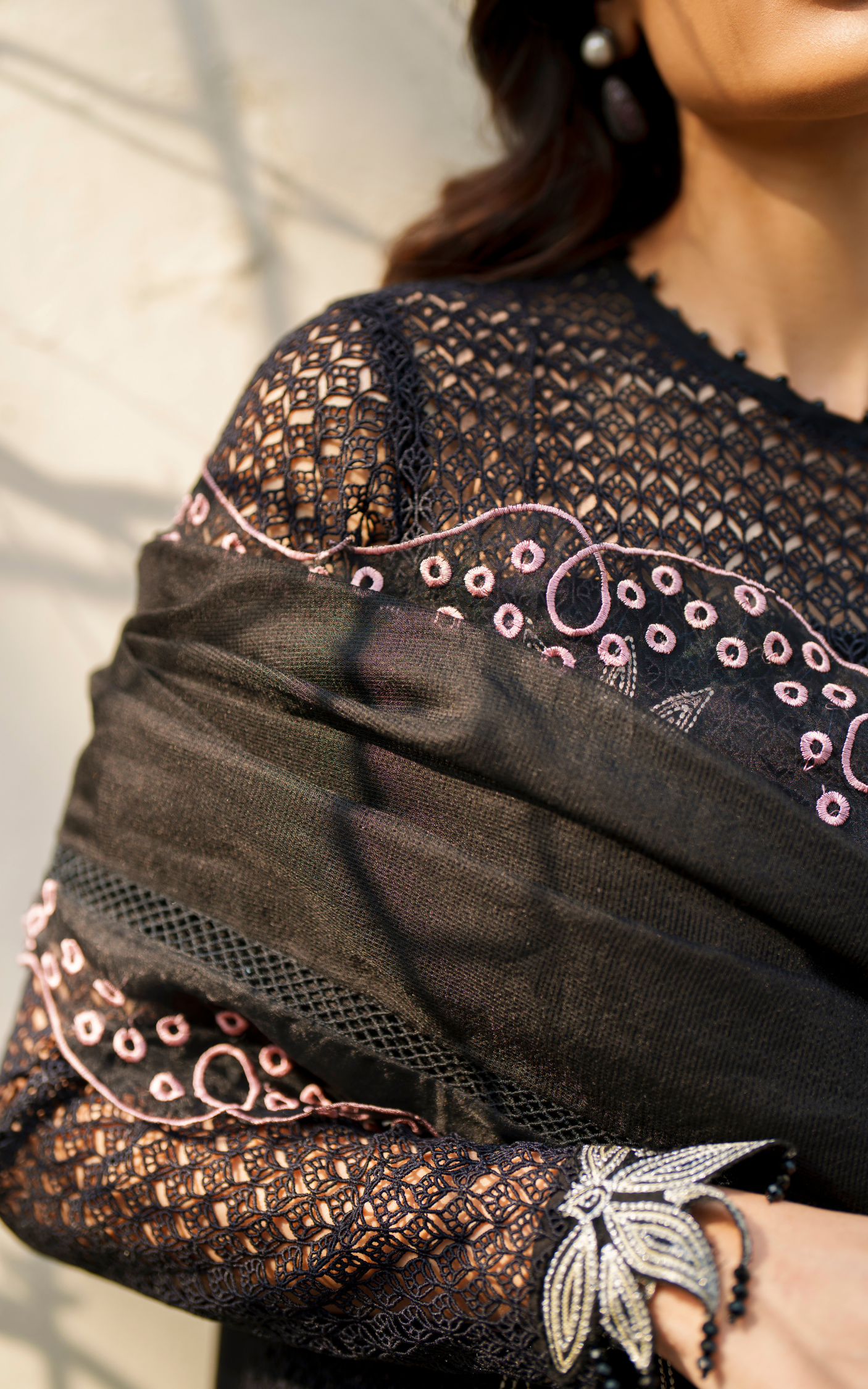 Noir Lily VUL26-01  | Asifa and Nabeela | Versa Luxury Lawn Collection 2026