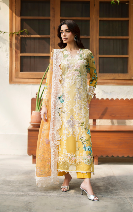 Sovereign Lace VUL26-02  | Asifa and Nabeela | Versa Luxury Lawn Collection 2026