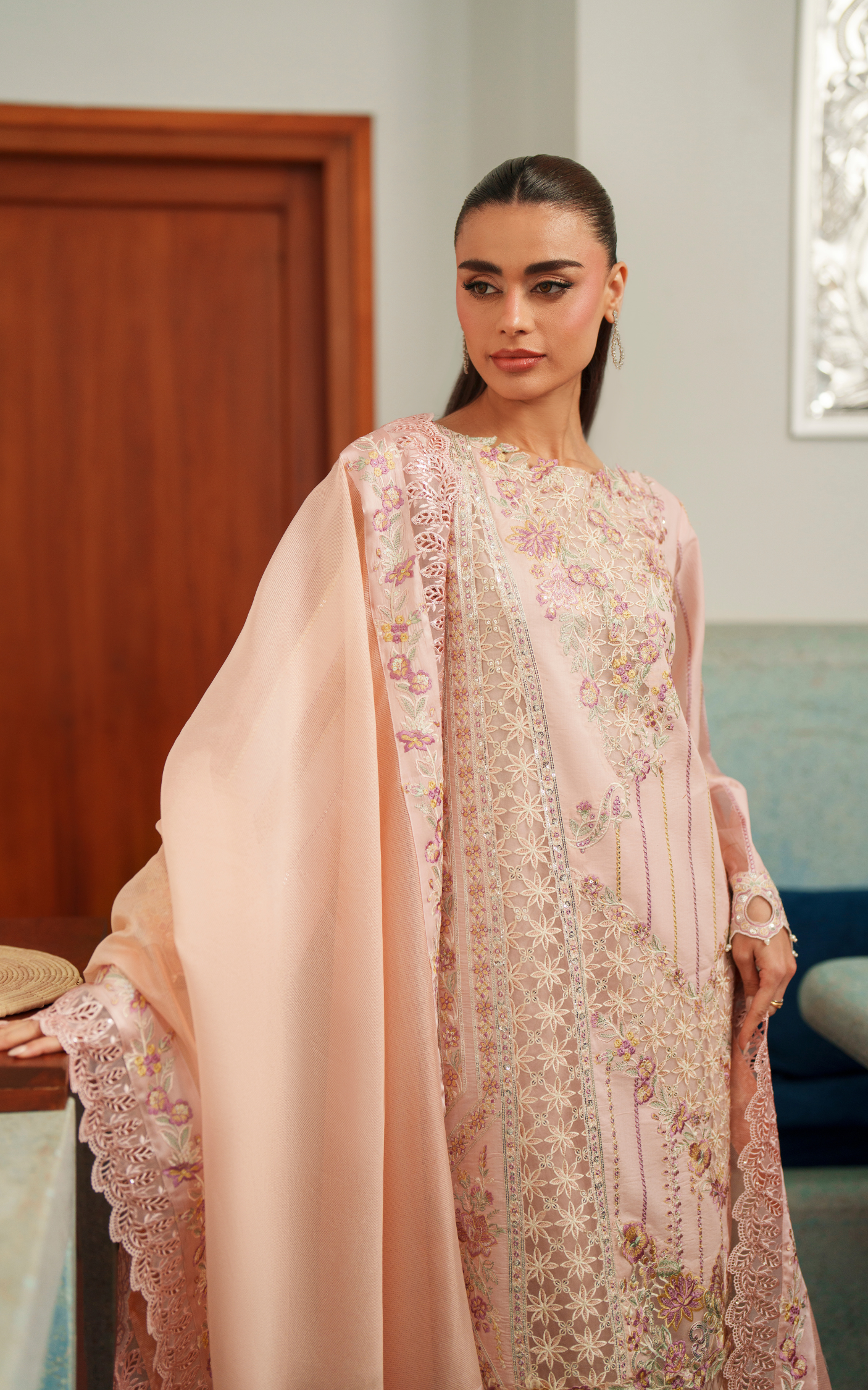 Crimson Courage VUL26-08 | Asifa and Nabeela | Versa Luxury Lawn Collection 2026