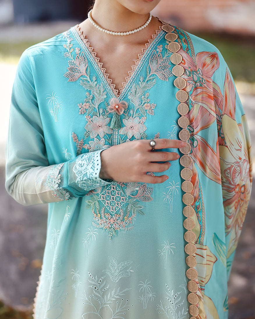Whispered Dawn | Mushq | Solace Ombre Chikankari Collection 2026