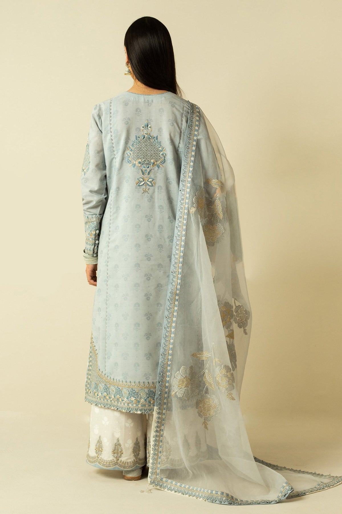 D-1 |  Zara Shahjahan | Luxury Lawn Volume 2 2023
