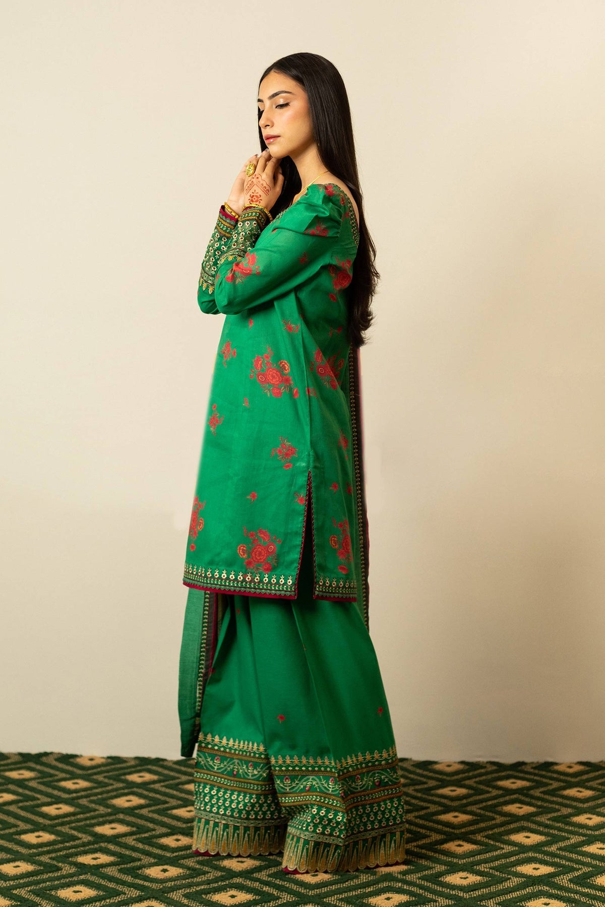 D-7 |  Zara Shahjahan | Luxury Lawn Volume 2 2023