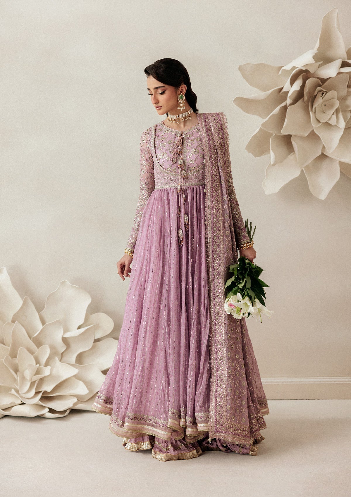 LOOK 01 | AIK Atelier | Aikshaam Volume 1 Formal Unstitched Collection 2026