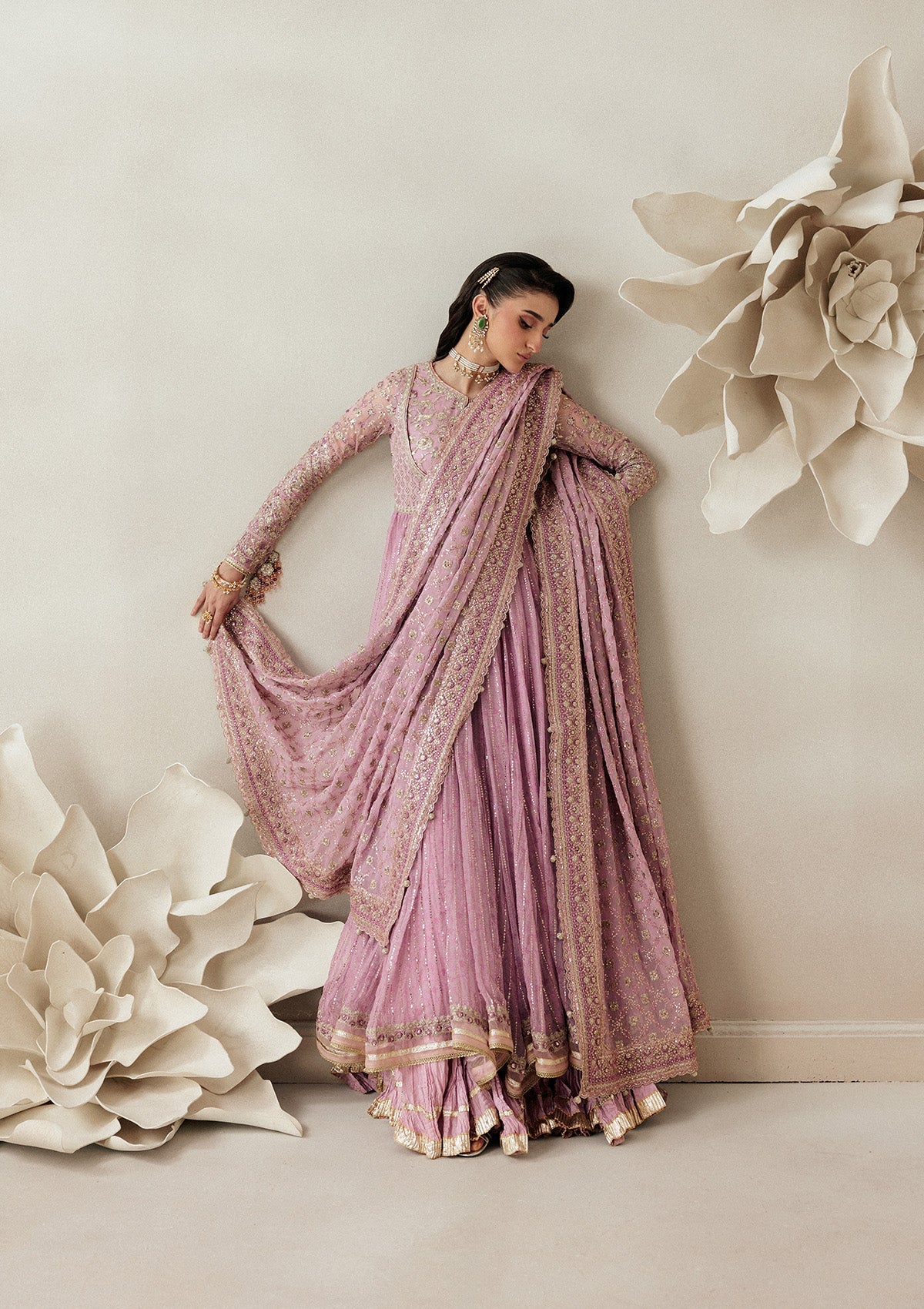 LOOK 01 | AIK Atelier | Aikshaam Volume 1 Formal Unstitched Collection 2026