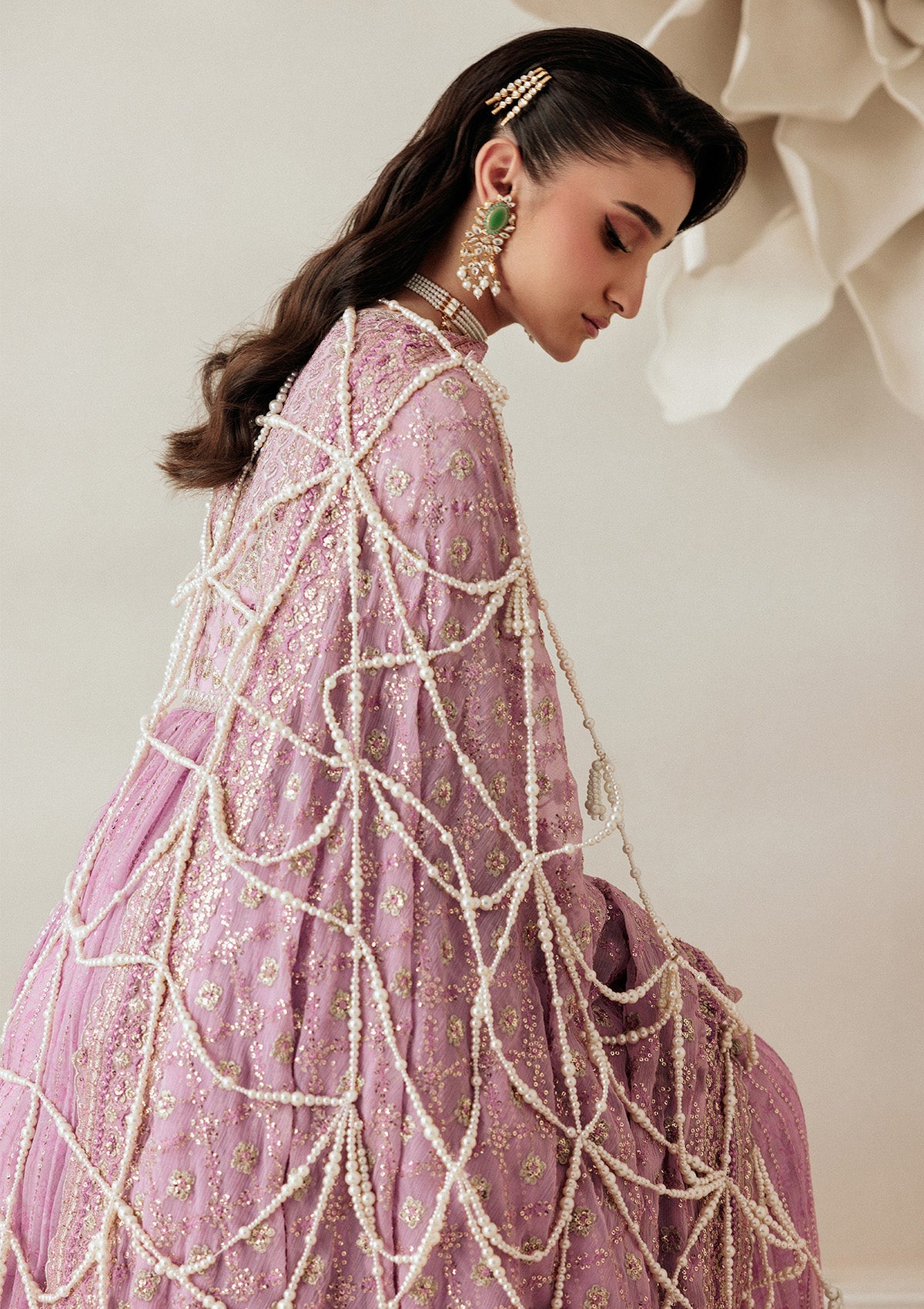 LOOK 01 | AIK Atelier | Aikshaam Volume 1 Formal Unstitched Collection 2026