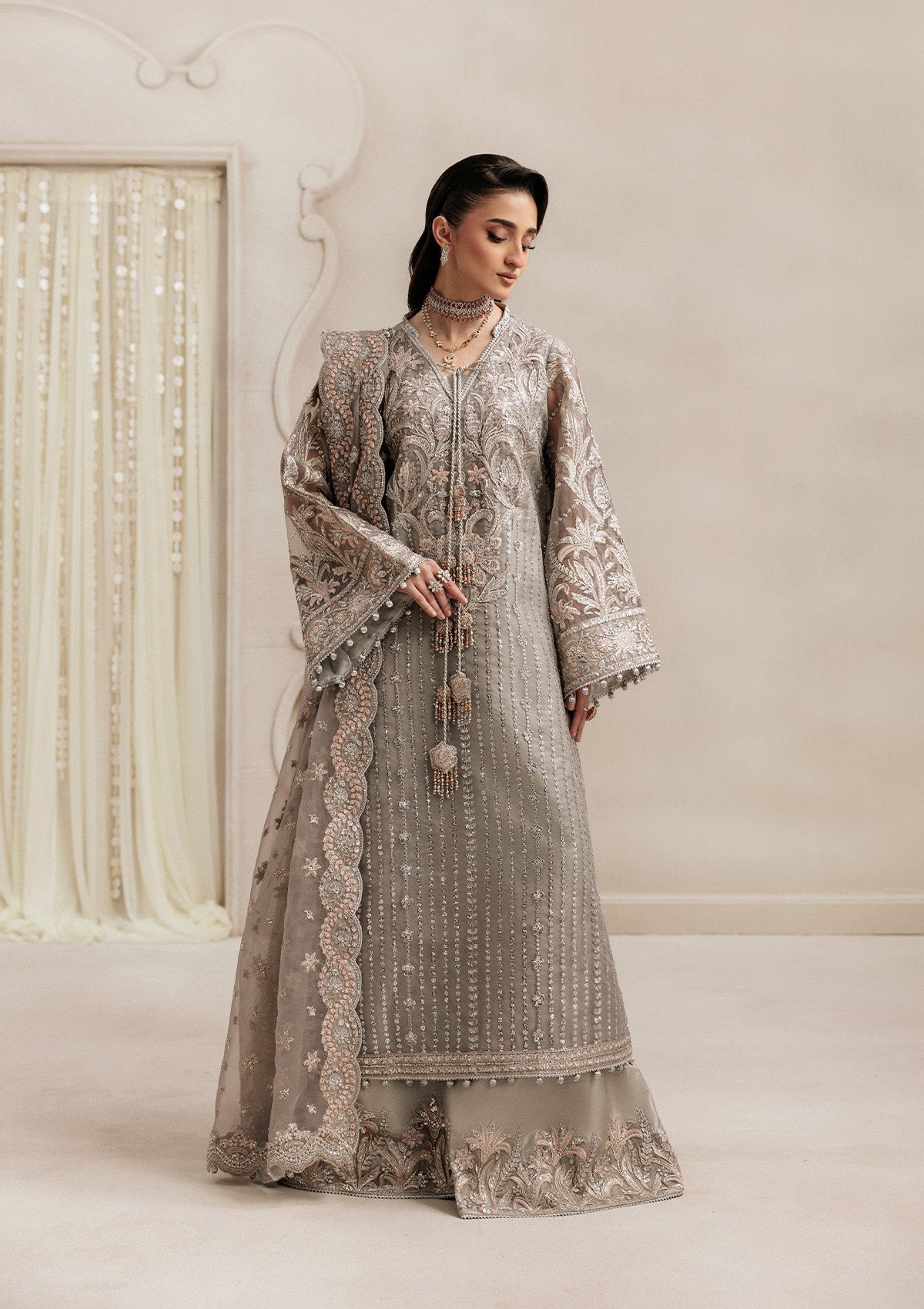 LOOK 02 | AIK Atelier | Aikshaam Volume 1 Formal Unstitched Collection 2026 
