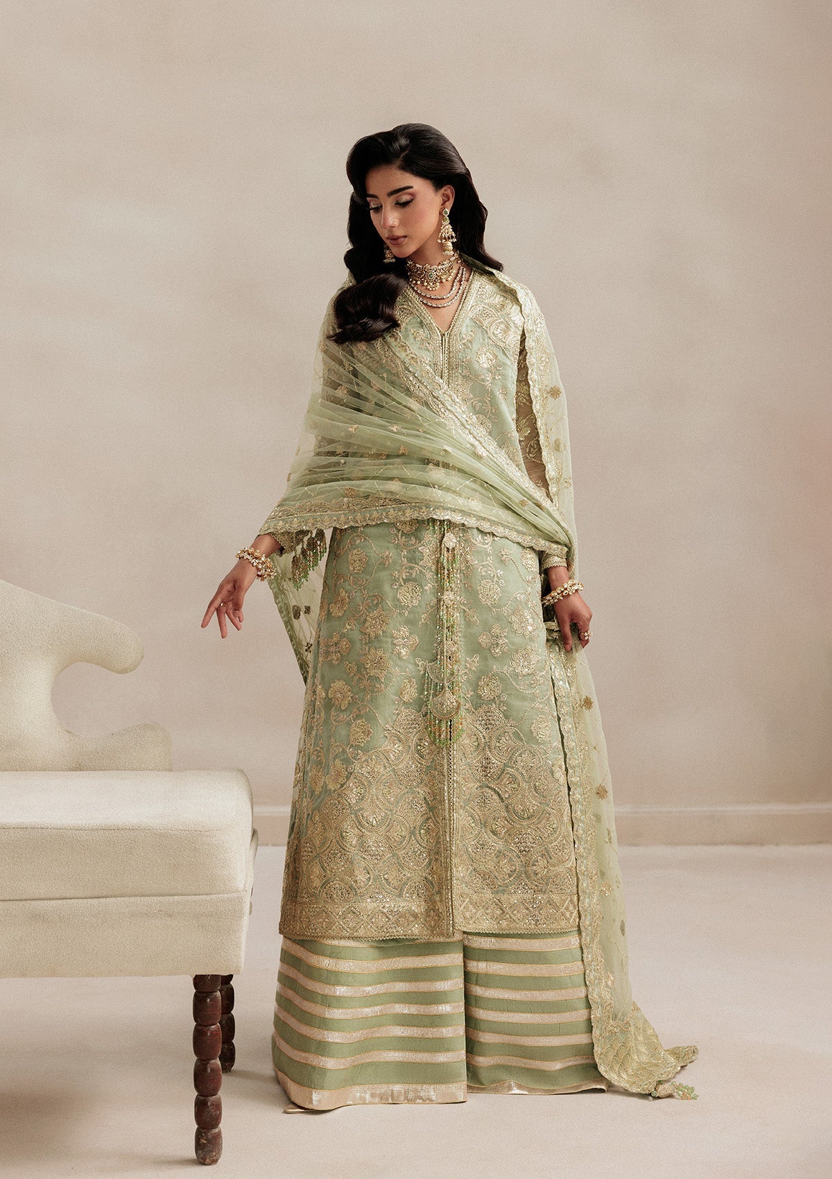 LOOK 07 | AIK Atelier | Aikshaam Volume 1 Formal Unstitched Collection 2026