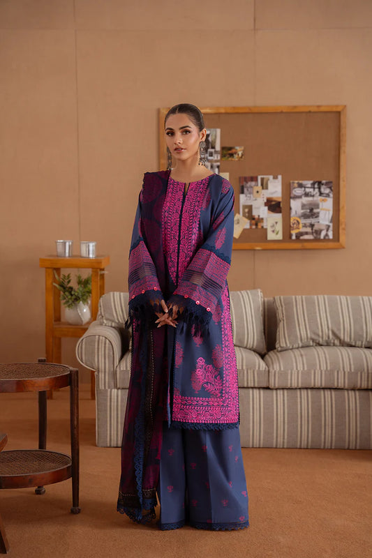 ELARA-B-SRL25-01 | Saira Rizwan | Laanem summer Lawn 2025