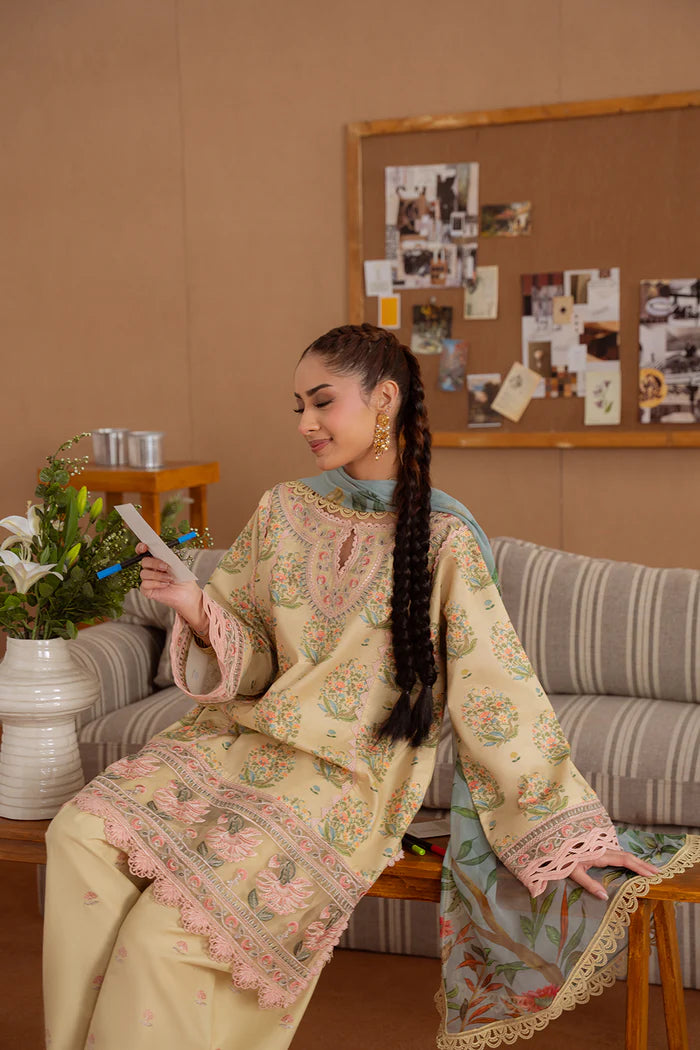NERIDA-A-SRL25-02 | Saira Rizwan | Laanem summer Lawn 2025