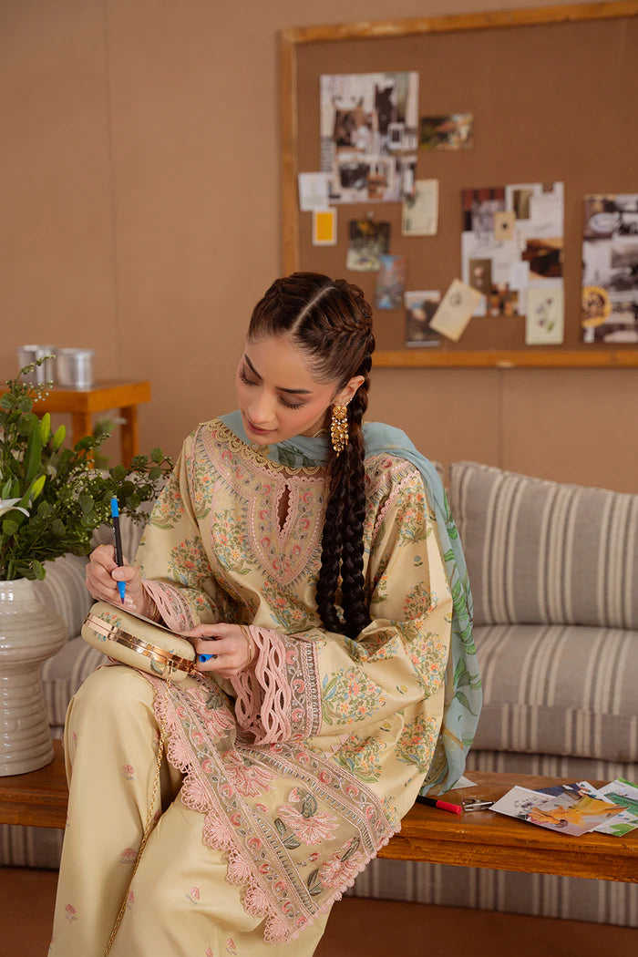 NERIDA-A-SRL25-02 | Saira Rizwan | Laanem summer Lawn 2025