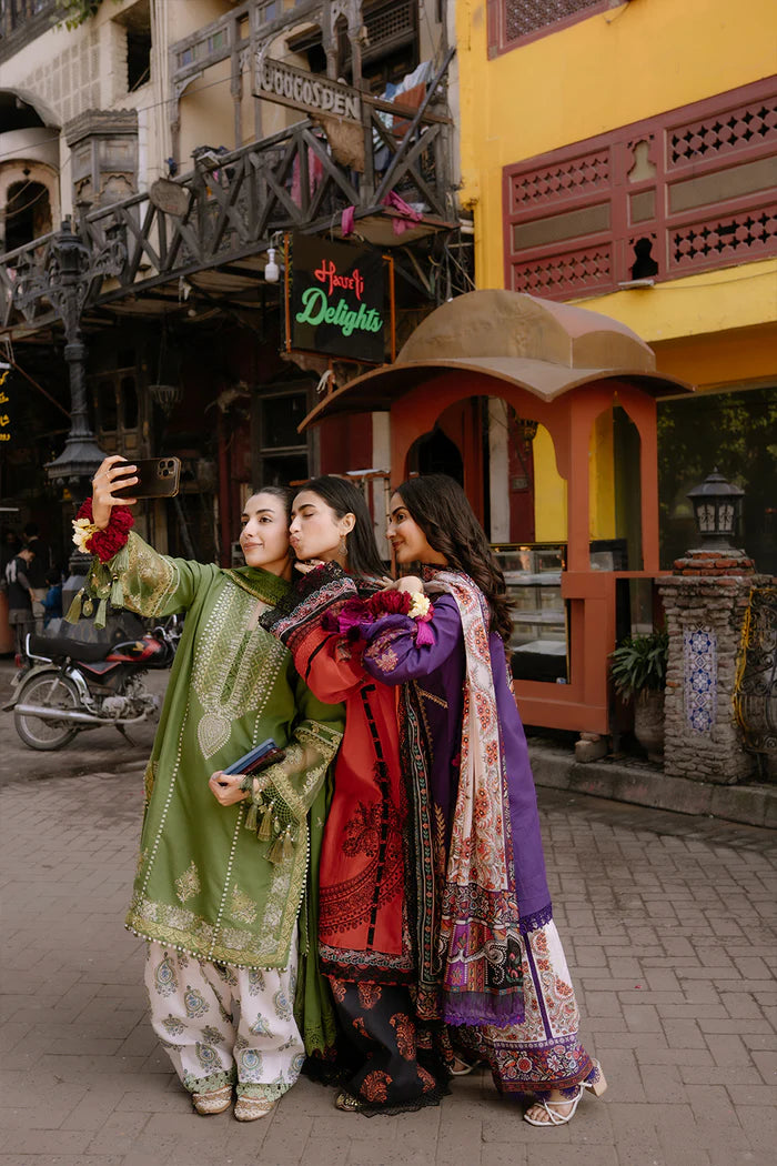 ZAFIRA-A-SRL25-03 | Saira Rizwan | Laanem summer Lawn 2025