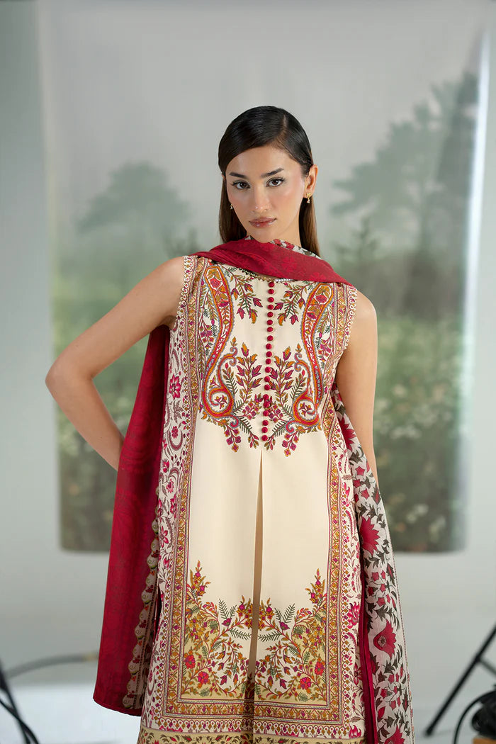 SUNDAY STROLL – JPU25-08 | Saira Rizwan | Joolie Prints Cambric Intermix Collection 2025