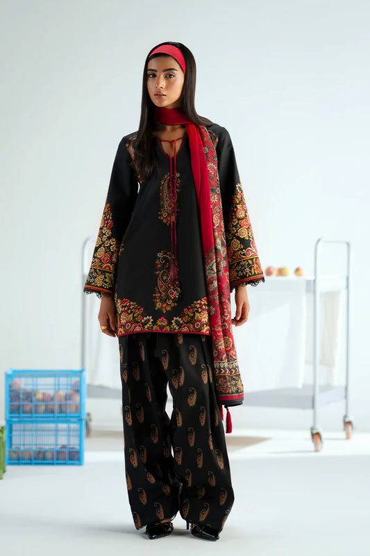 DRAMA QUEEN – JPU25-01 | Saira Rizwan | Joolie Prints Cambric Intermix Collection 2025