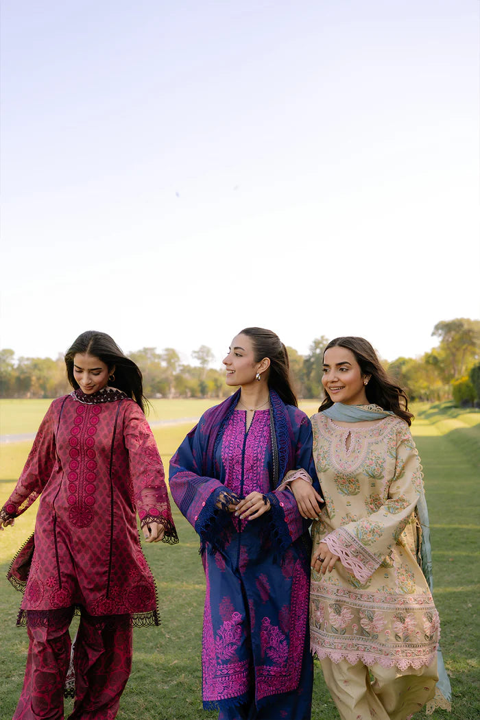 ELARA-B-SRL25-01 | Saira Rizwan | Laanem summer Lawn 2025