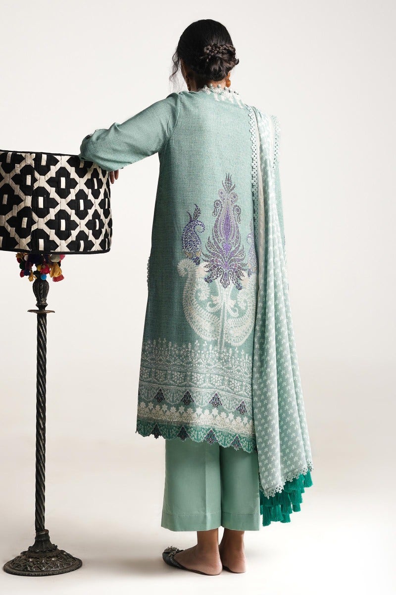 H232-010B-DB | Sana Safinaz | Mahay Winter 2023