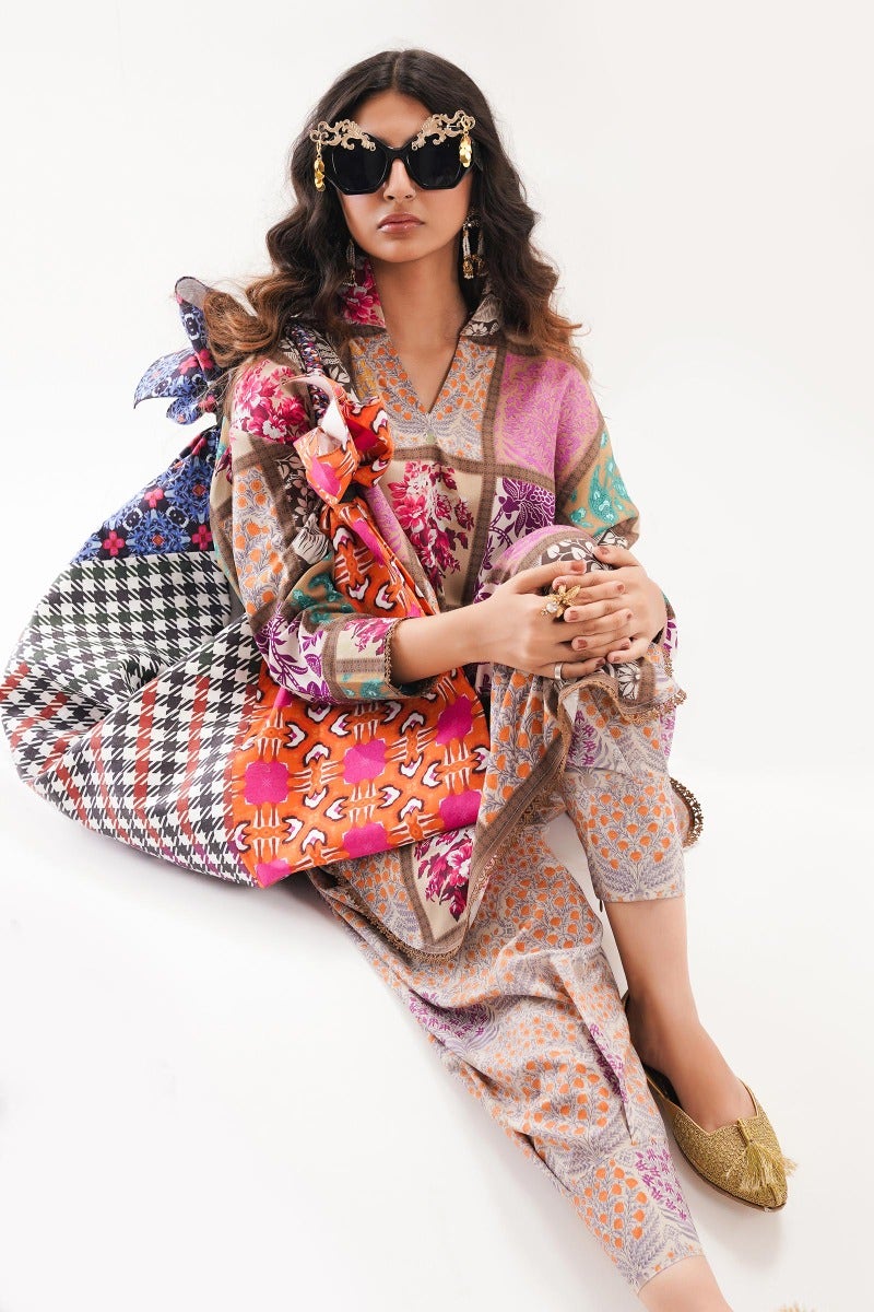 H232-025A-C | Sana Safinaz | Mahay Winter 2023