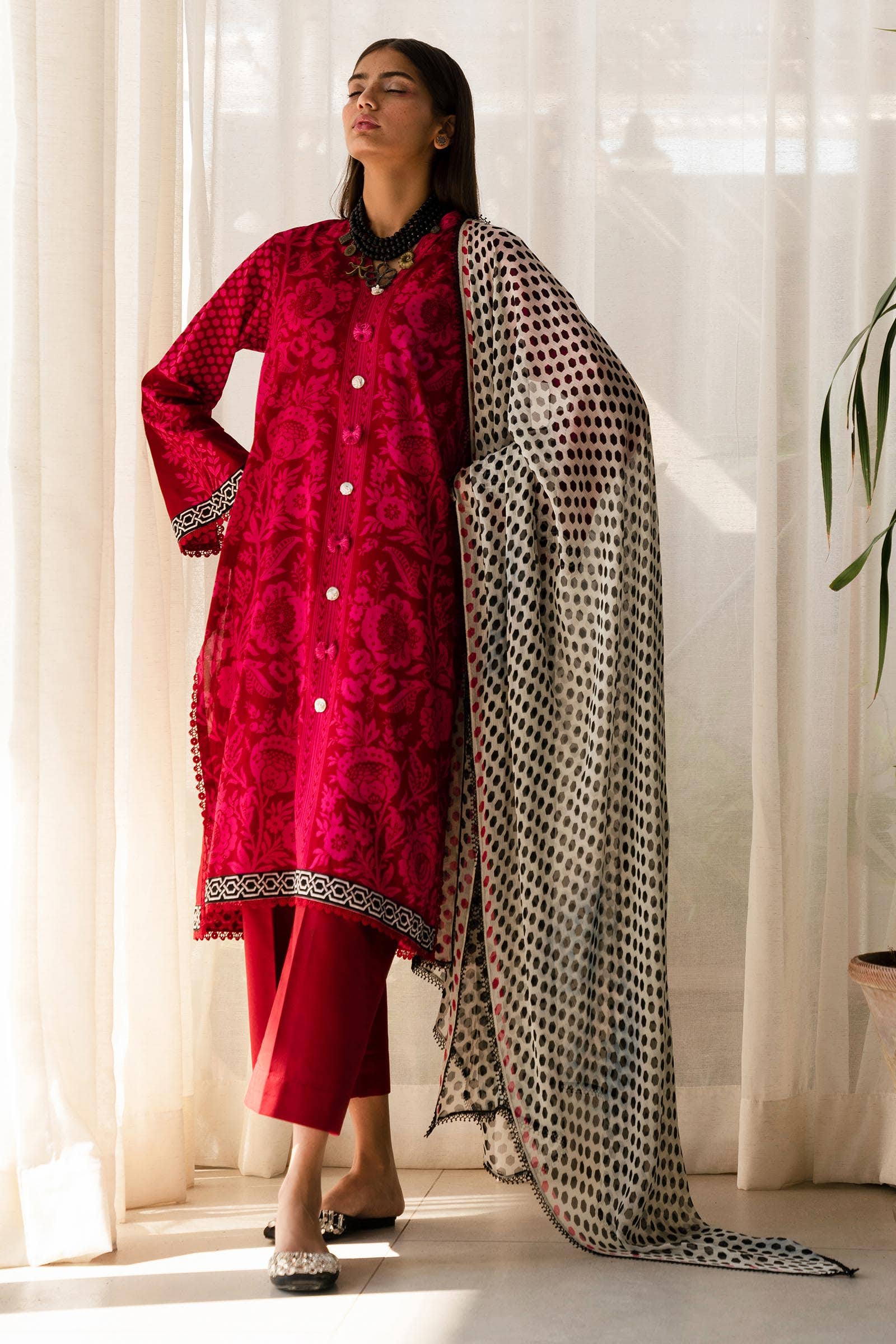 H241-010A-3CI| Sana Safinaz | Mahay Spring Lawn 2024