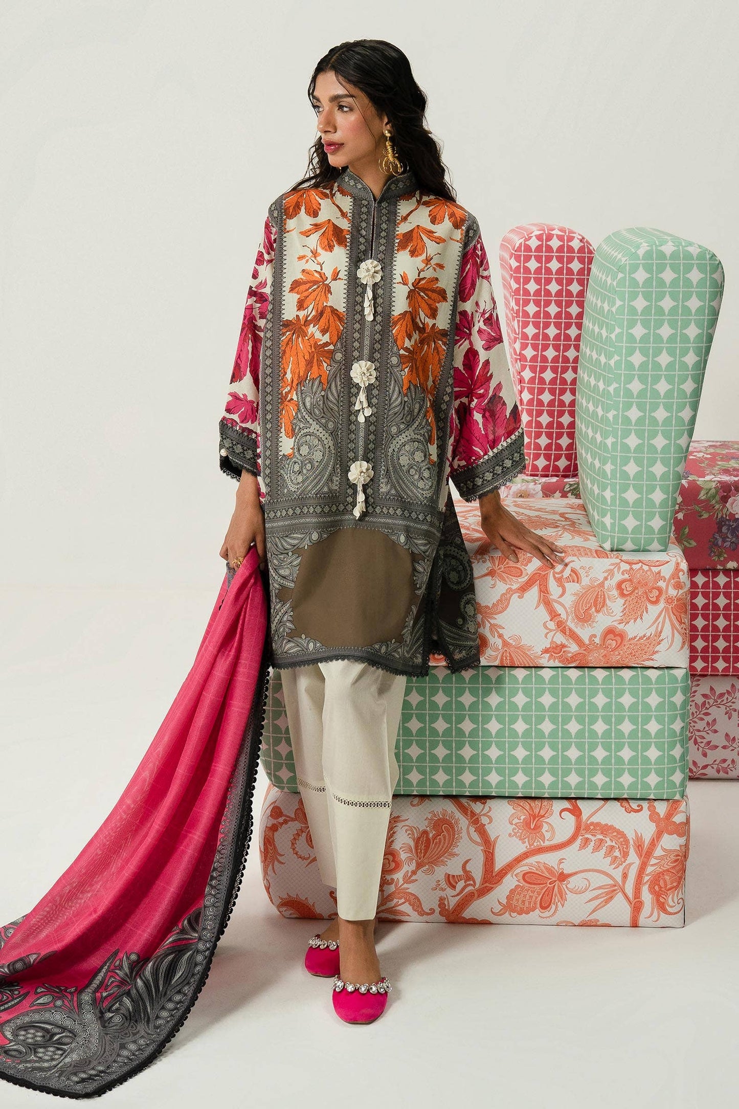H242-021A-2S | Sana Safinaz | Mahay Summer Lawn 2024