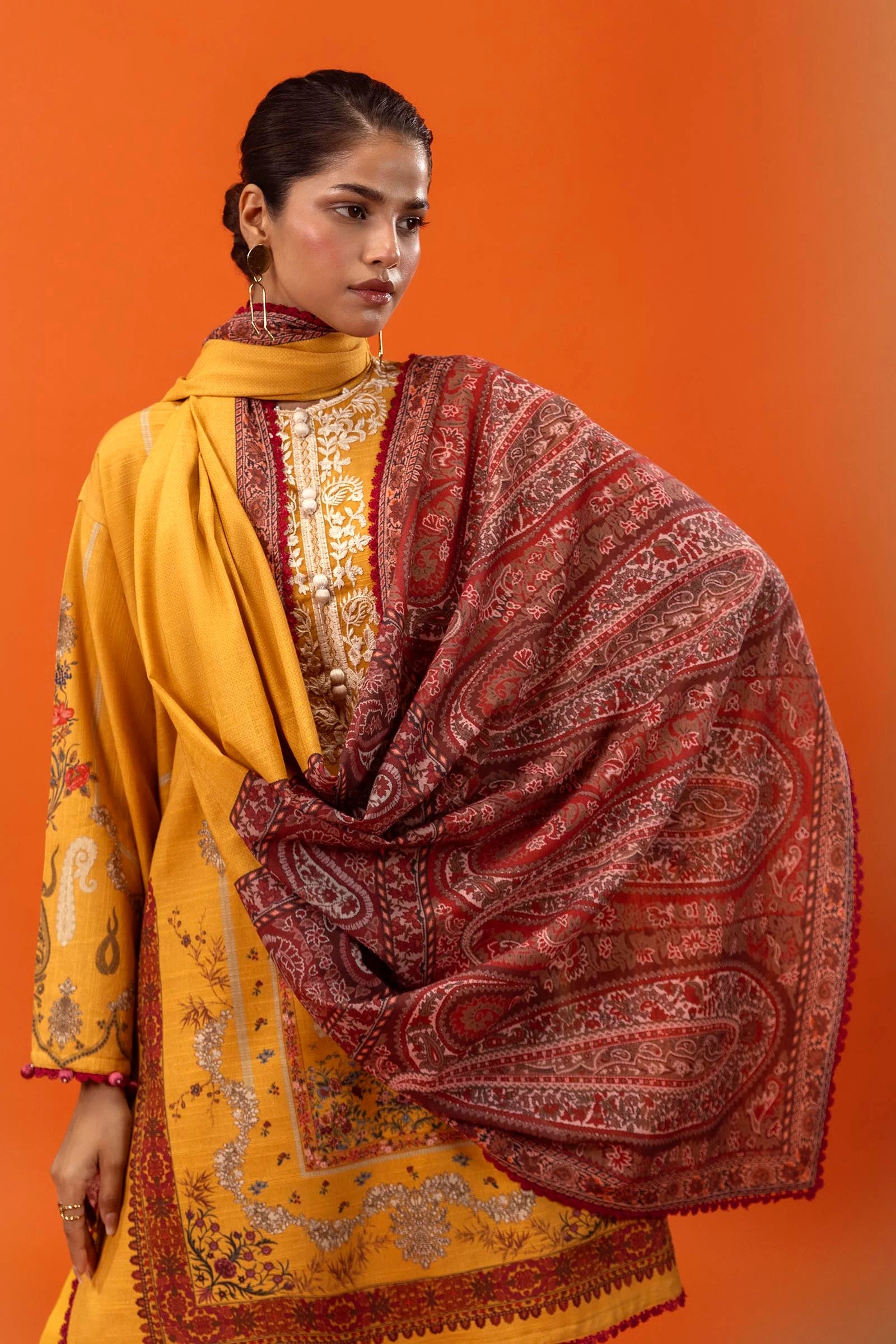 H243-025A-3CQ  | Sana Safinaz | Mahay Winter Collection 2024