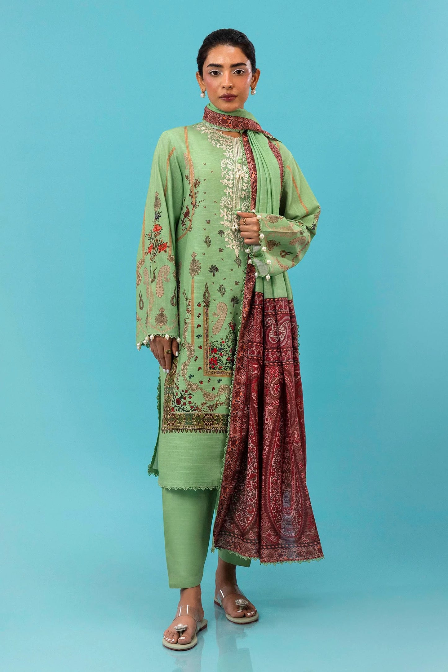 H243-025B-3CQ  | Sana Safinaz | Mahay Winter Collection 2024