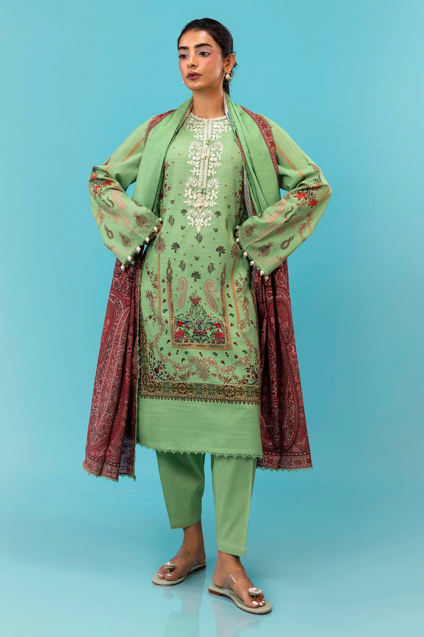 H243-025B-3CQ  | Sana Safinaz | Mahay Winter Collection 2024