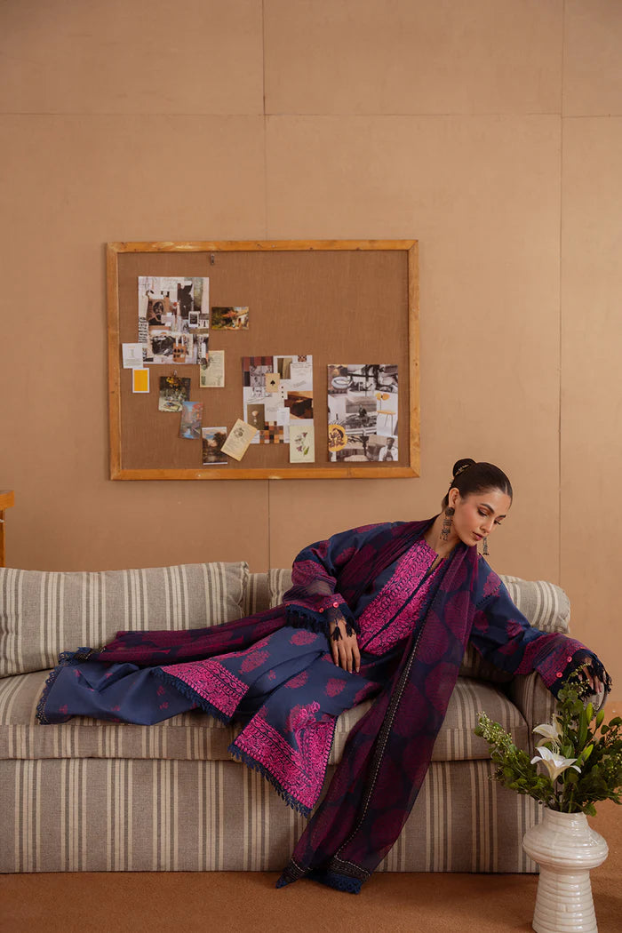 ELARA-B-SRL25-01 | Saira Rizwan | Laanem summer Lawn 2025