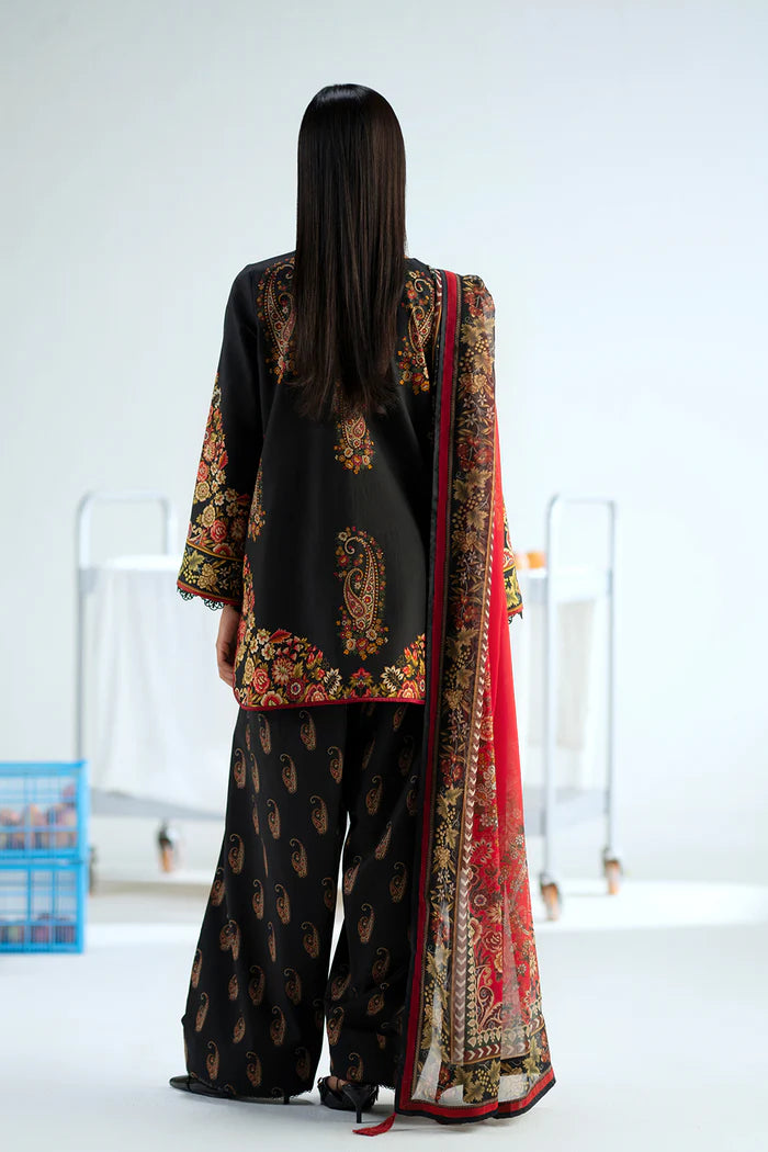 DRAMA QUEEN – JPU25-01 | Saira Rizwan | Joolie Prints Cambric Intermix Collection 2025