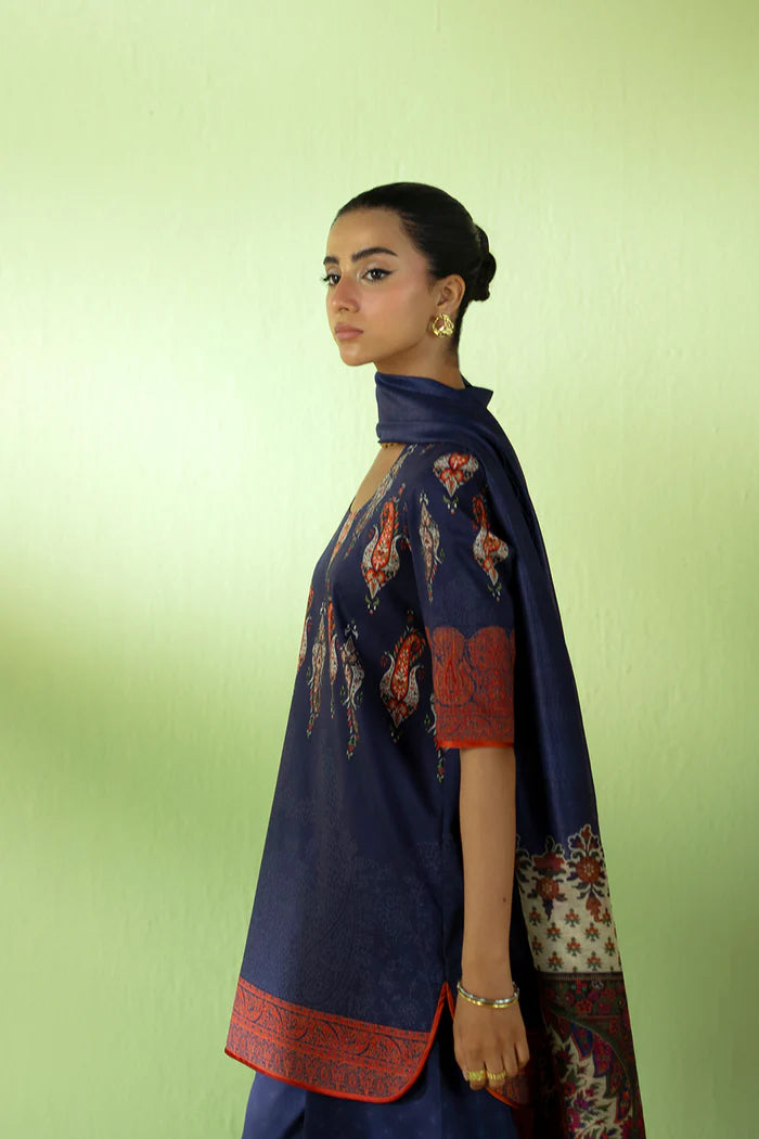 CLOUD NINE – JPU25-02 | Saira Rizwan | Joolie Prints Cambric Intermix Collection 2025
